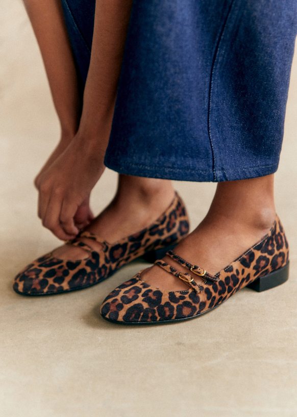Sezane basket leopard shop