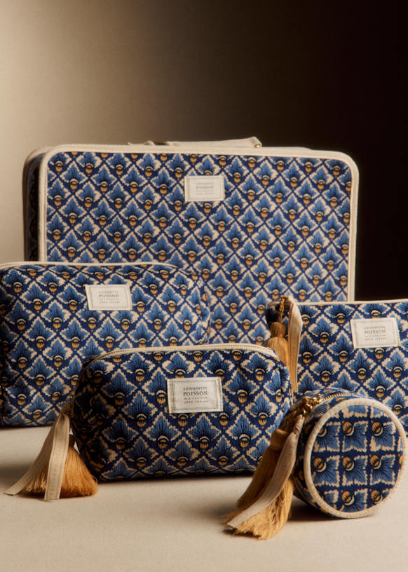 ラージバニティ - Sézane x Antoinette Poisson - ブルーダイヤモンド