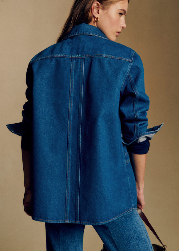 Will Jacket - Denim Blue - Organic cotton - textile made from