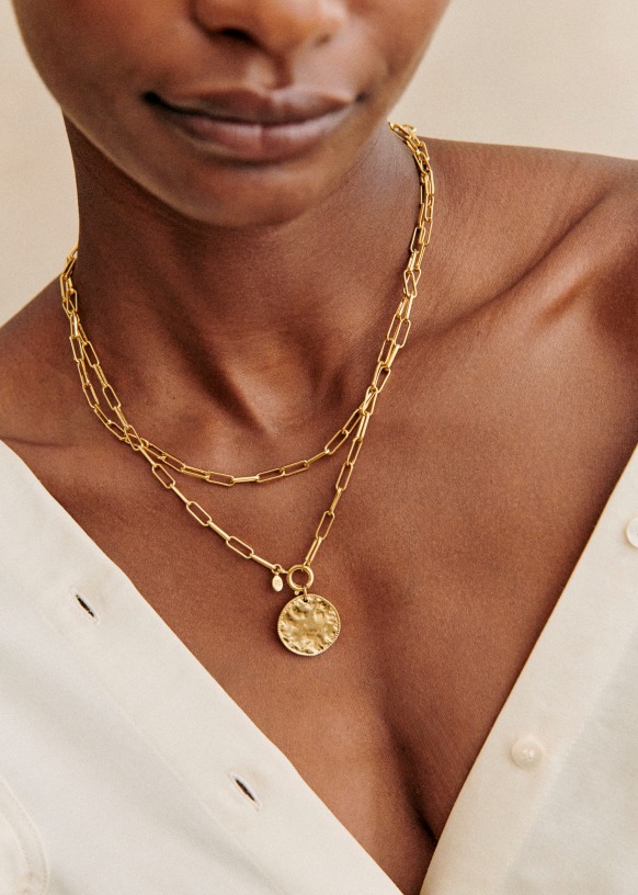 Irma Charm - Clear Gold - Majority recycled brass - Sézane
