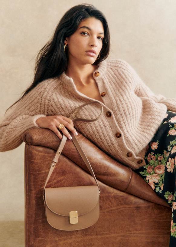 Light tan cardigan top