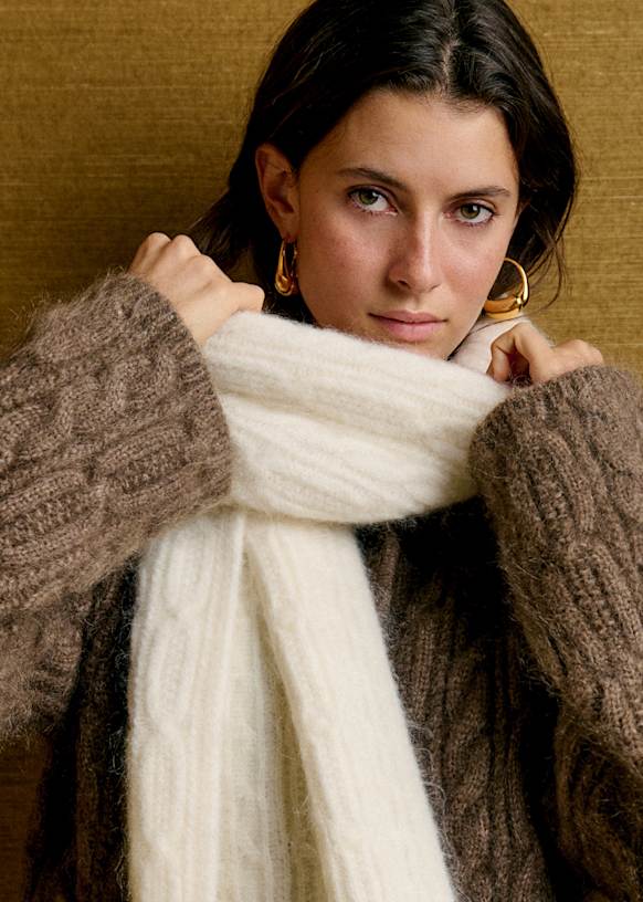 C.E c.ecavempt ニット Mathilde Scarve - Perfect Green - Kid mohair - Sézane