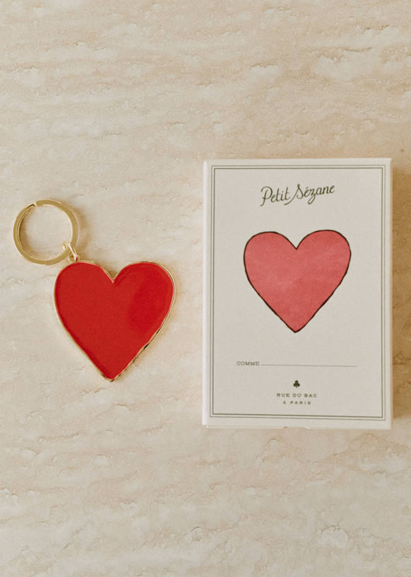Sezane｜セザンヌ ハートキーリング Llavero Corazon おしゃれ Heart Keychain - Storm Blue 