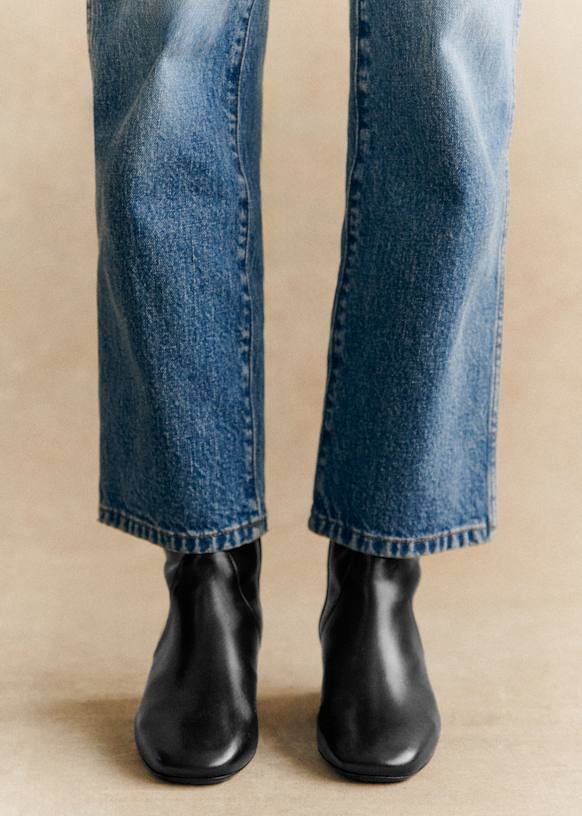 Sezane ショートブーツ 23.5 Sézane Bootie Low Gabbie Ankle Boots - Black - Sézane