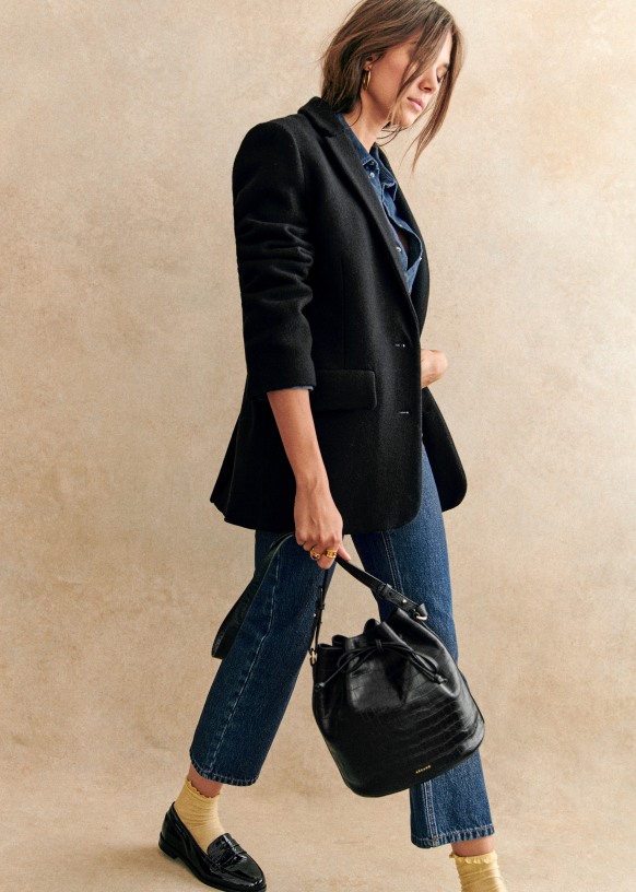 Farrow Bag Natural heritage Bovine vegetable tanned leather Sezane