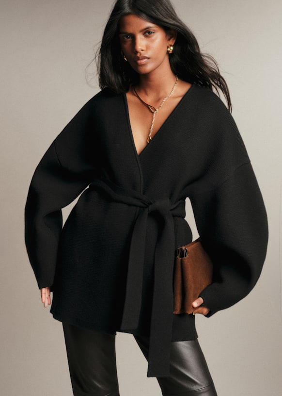 Camille Jacket - Black - Merino Wool - Sézane