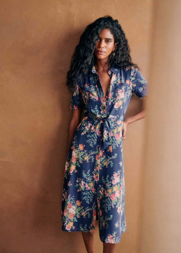 Robe soie sezane top