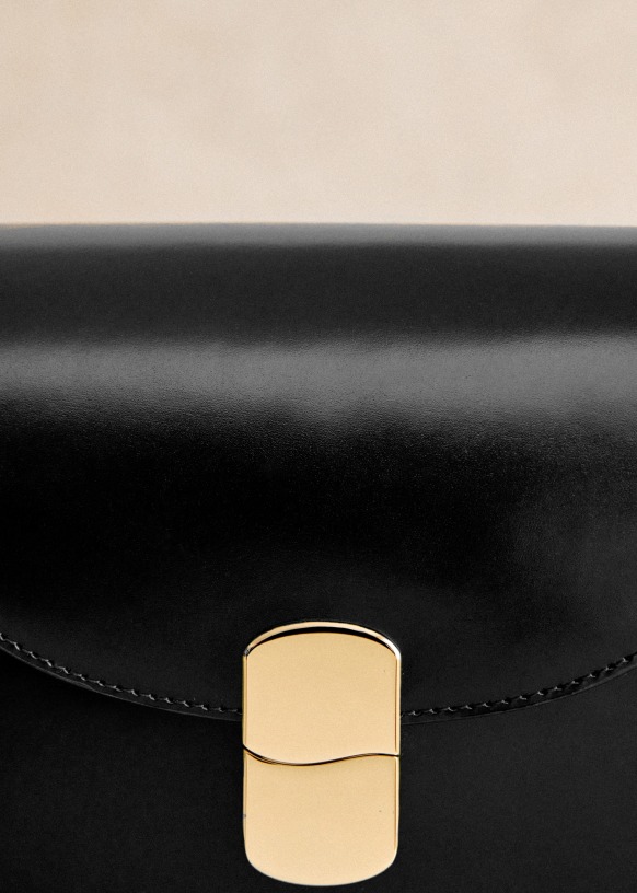 Celine Vintage Signature Leather & Authentic Large 18 