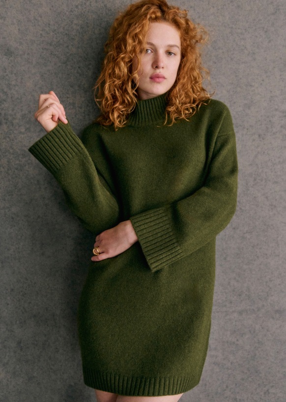 Robe Paulie Vert Parfait Yak Sezane