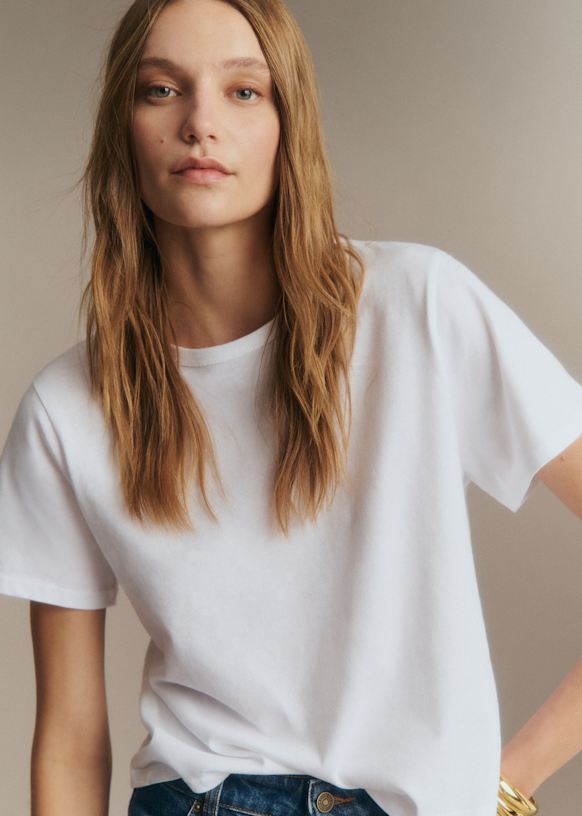 Léon T-Shirt - Navy - Organic cotton - organic textile - Sézane