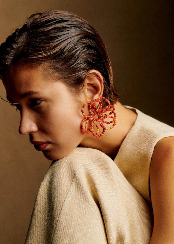 Sezane ピアス Juliette Earrings - Sunset Beads - Resin - Sézane
