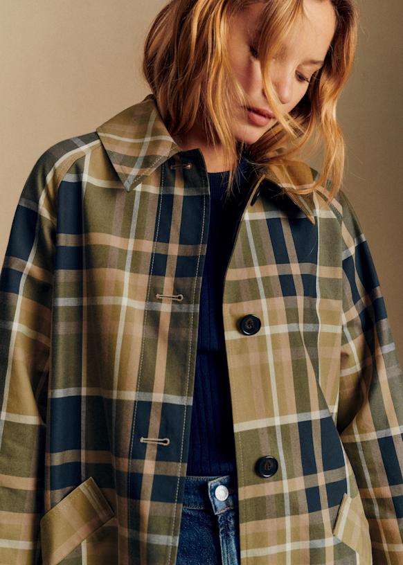 Clyde コート - ネイビー - リサイクルウール - Sézane