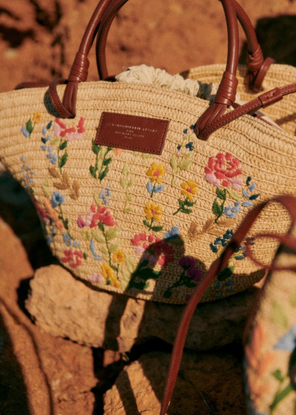 Tote bag sezane fleurs deals
