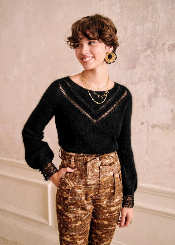 Josephine Jumper - Raspberry - Kid mohair - Sézane