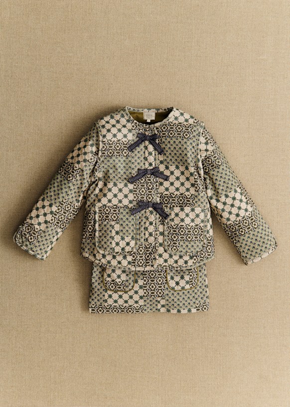 新品未使用　Sezane 刺繍ジャケット　36 Dakoty Jacket - Sézane x SEA NY - Signature Patchwork - Organic