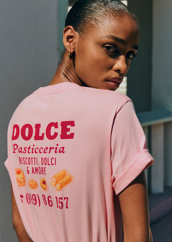 Dolce T-Shirt - Pale Pink - Organic cotton - organic textile - Sézane