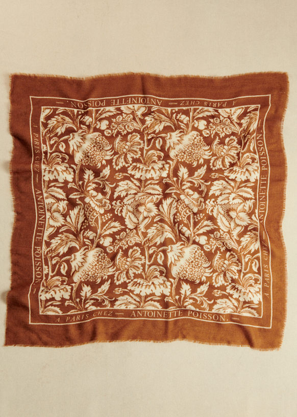 Maryse Scarf - Sézane x Antoinette Poisson - Madder Red Heart