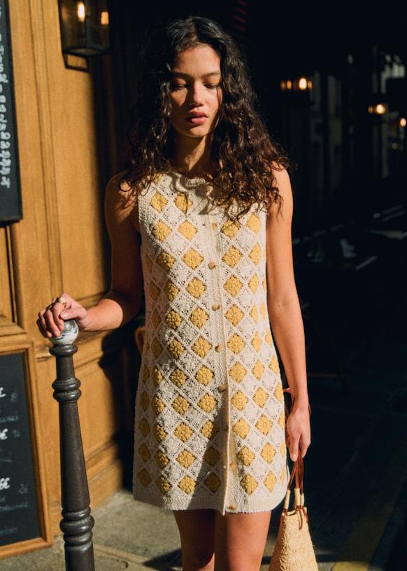 Sezane マリアマ ドレス Marina Dress - Red Floral - Sézane