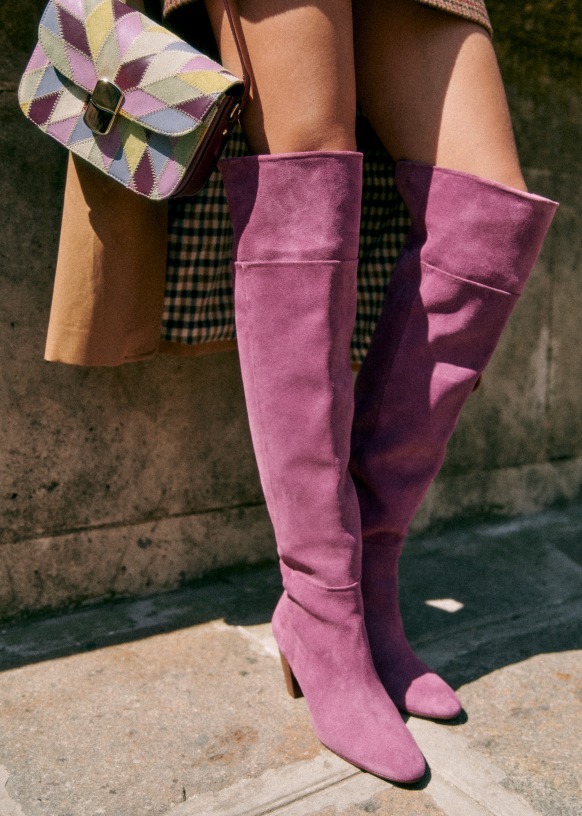 Over the knee boots purple clearance