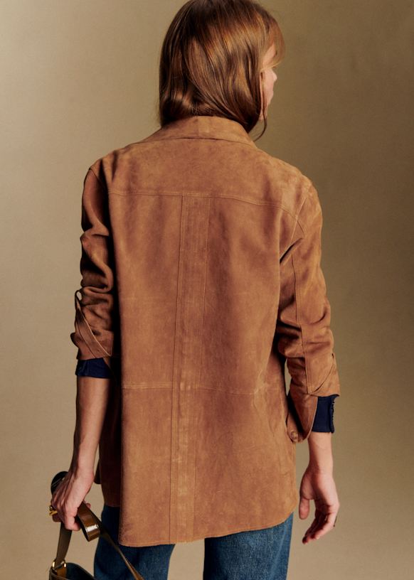 Will Jacket - Camel Suede - Goat leather - Sézane