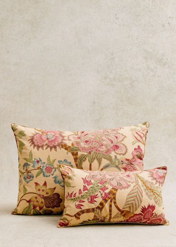 Decorativo Rosa 40x40 cm cuscini, Raso Cuscino del divano, Natura e fiori  Contemporaneo Vintage Dreams -  Italia