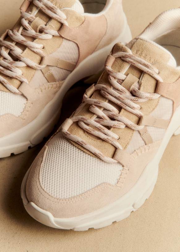 James Trainers - Multicoloured leopard print - Bovine leather - Sézane