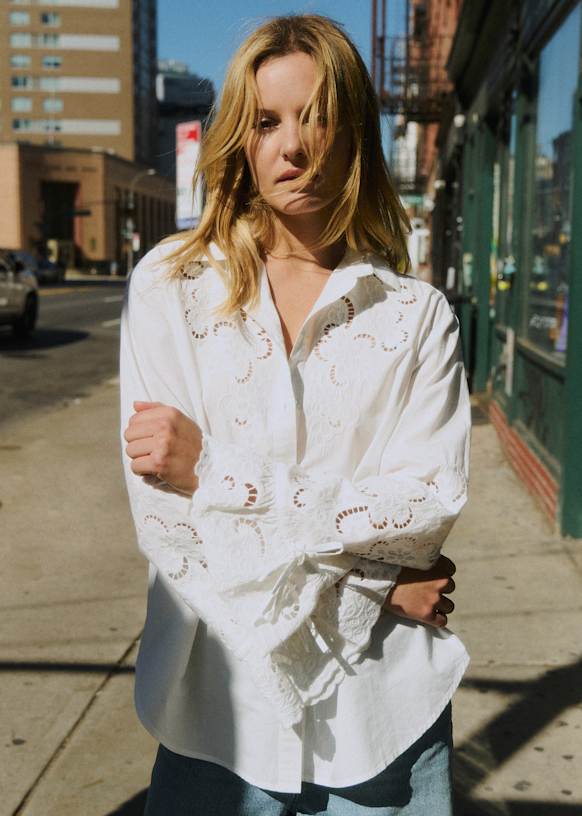 Raphaelle Shirt - Ecru - Organic Cotton - Sézane