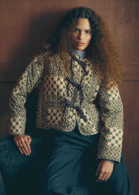 SARIA Jacket - Sézane x Antoinette Poisson - Dominote Patchwork