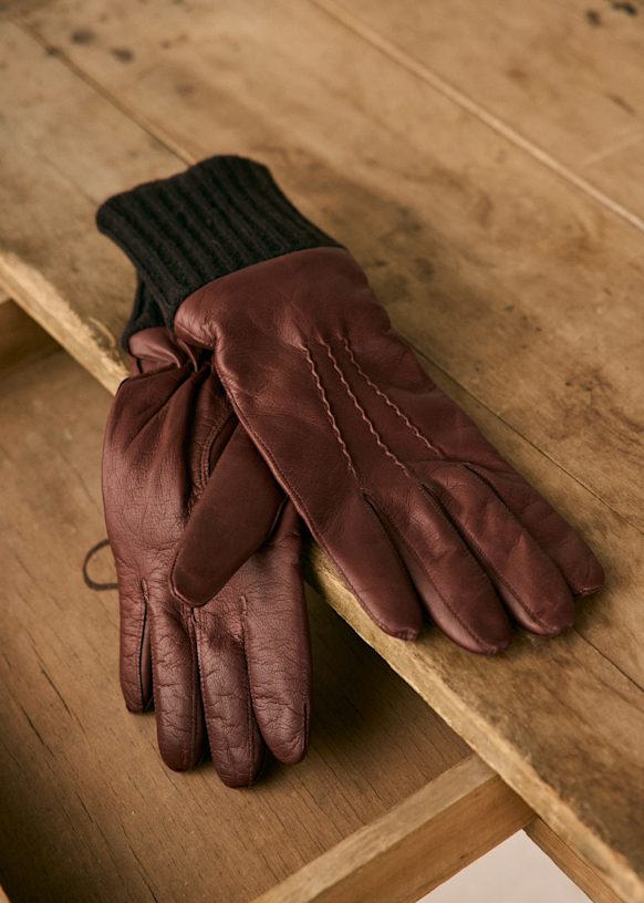 Daze Gloves - Brown - Leather - Sézane