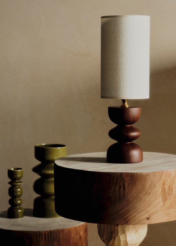 Lamp Romie Objetti Small Model - Noyer