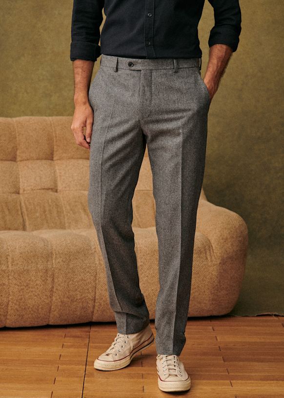 Carl Trousers - Herringbone Brown - Wool - Octobre Éditions Carl Trousers - Herringbone Brown - Wool - Octobre Éditions