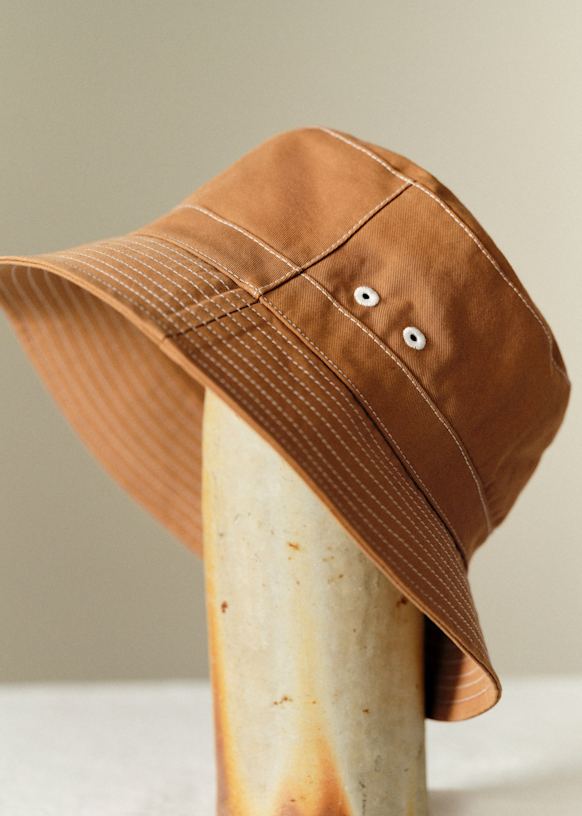 Bucket hat - Navy Blue - Organic Cotton - Sézane display picture 3