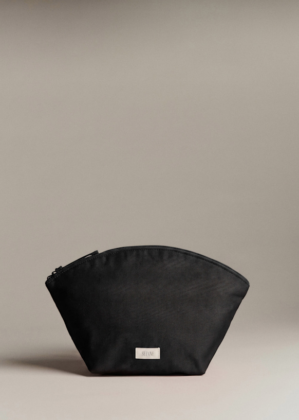 Toiletry Bag - Brown - Organic cotton - organic textile - Sézane