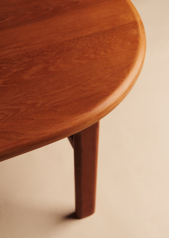 Table basse in teck années 1960
