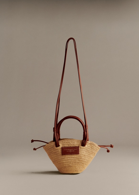 Justine Mini Basket Bag - Raffia - Raffia - Sézane
