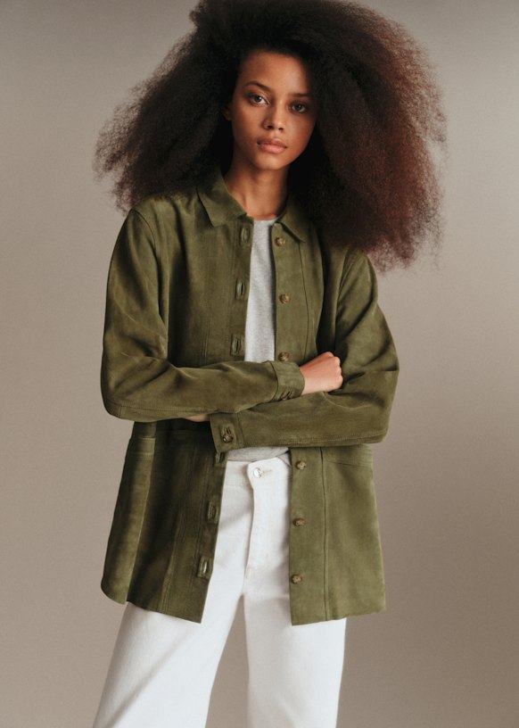 Will Jacket - Camel Suede - Goat leather - Sézane