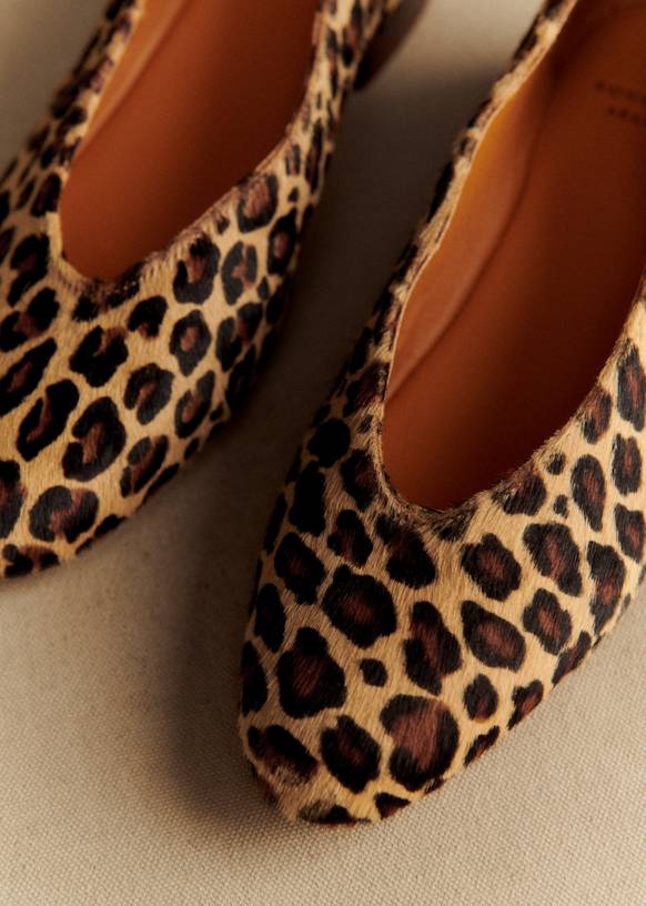 Matilda Low Ballerinas Leopard