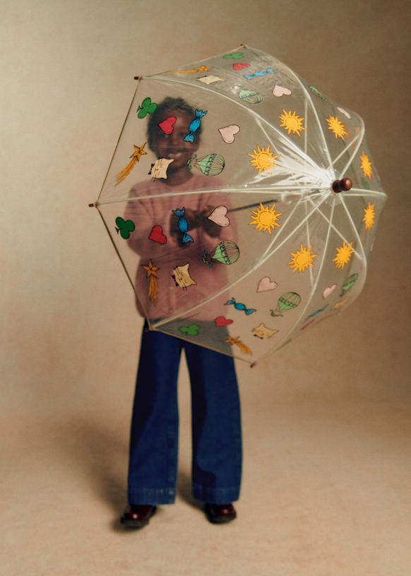 Petit Sézane x Anatole Umbrella - Multicolore - Low-density