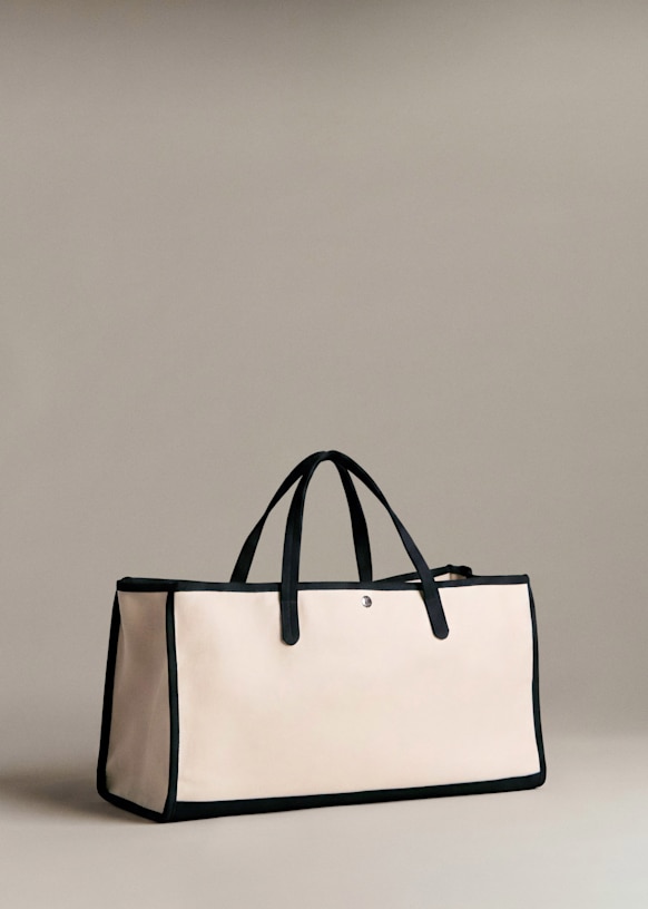 Sézane トートバッグ Suzanne Tote Bag - Brown - Organic cotton - organic textile - Sézane
