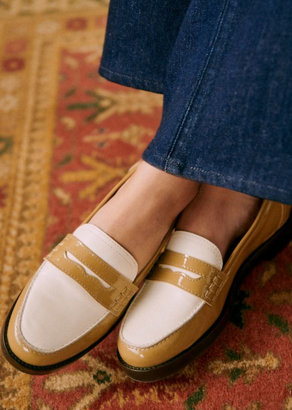 SEZANE セザンヌ ANDREA ローファー 24cn Andrea Loafers - Natural heritage - Bovine vegetable tanned