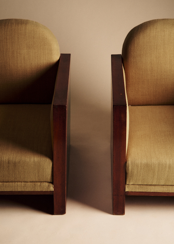 Paire of fauteuils art déco