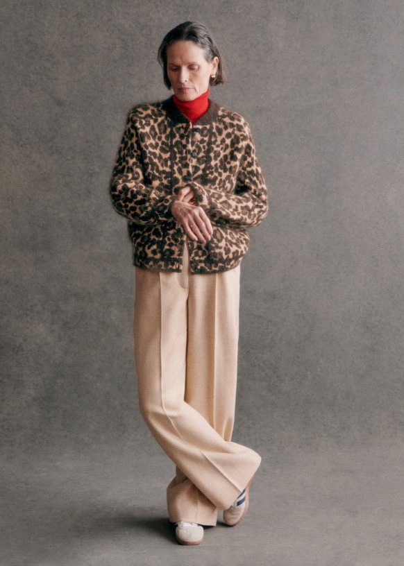 Noah Jacket - Leopard - Kid mohair - Sézane