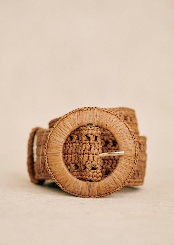 Nella Belt - Natural Raffia - Raffia - Sézane