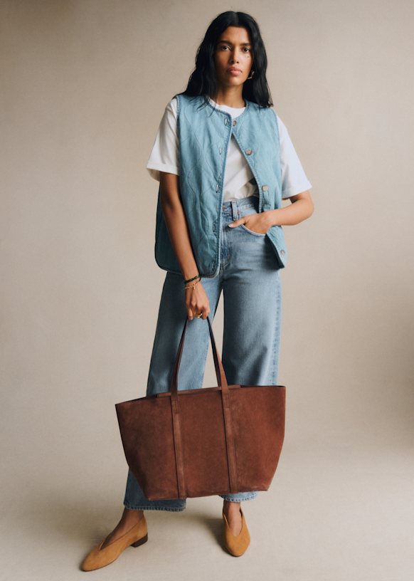 Gabin Bag - Taupe - Bovine leather - Sézane