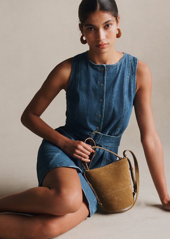 Redais Dress - Denim Blue - Organic cotton - organic textile - Szane