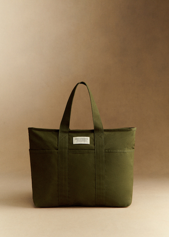 ウィークデイショッピングバッグ - ゴールド - コットン - Sézane