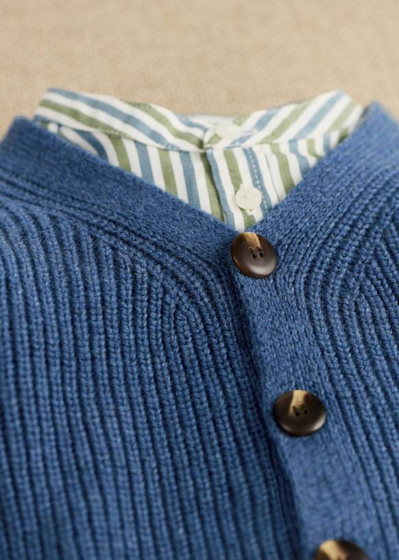ennoy カーディガン ブルー BUTTON CARDIGAN ennoy カーディガン ブルー BUTTON CARDIGAN - メルカリ