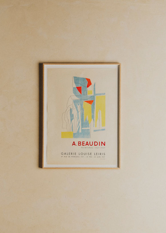 Affiche Galerie Louise Leiris, André Beaudin, 1957