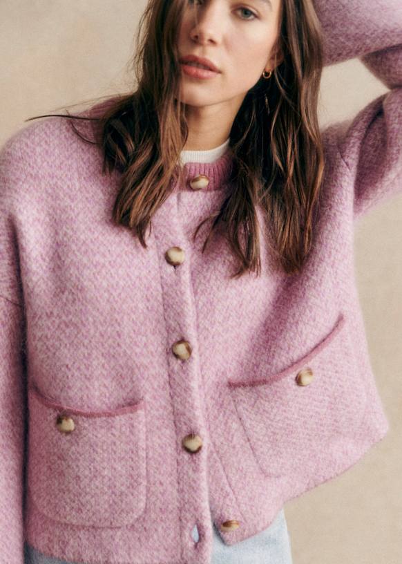 Teo ジャケット - オーキッドライラック - キッドモヘア - Sézane