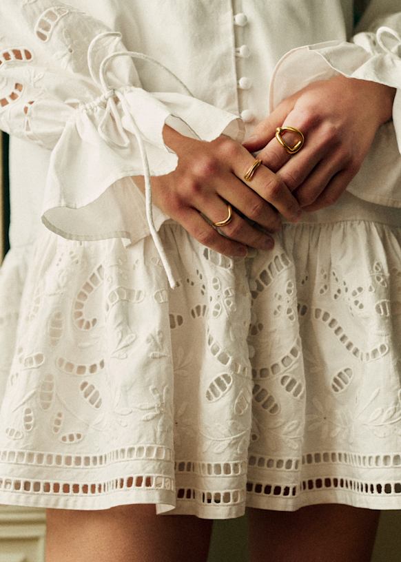 Odette Dress - Ecru - Organic Cotton - Szane